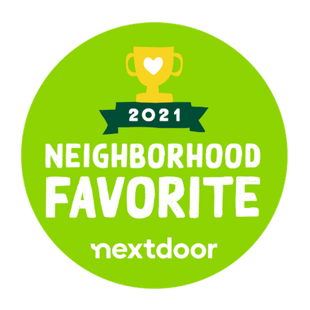 Nextdoor Neighborhood Favorite 2021 award badge