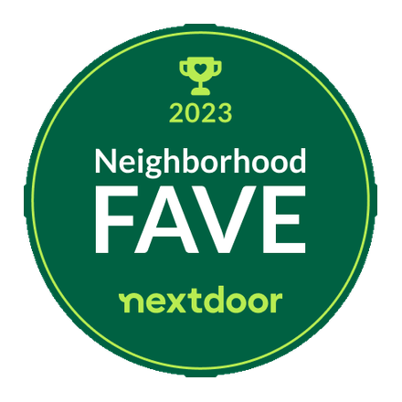 Nextdoor Neighborhood Fave 2023 award badge