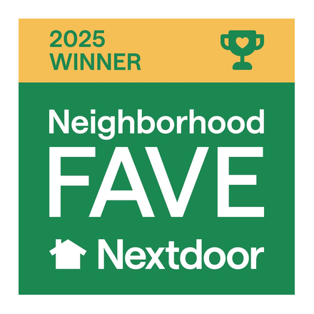 Nextdoor Neighborhood Fave 2025 award badge
